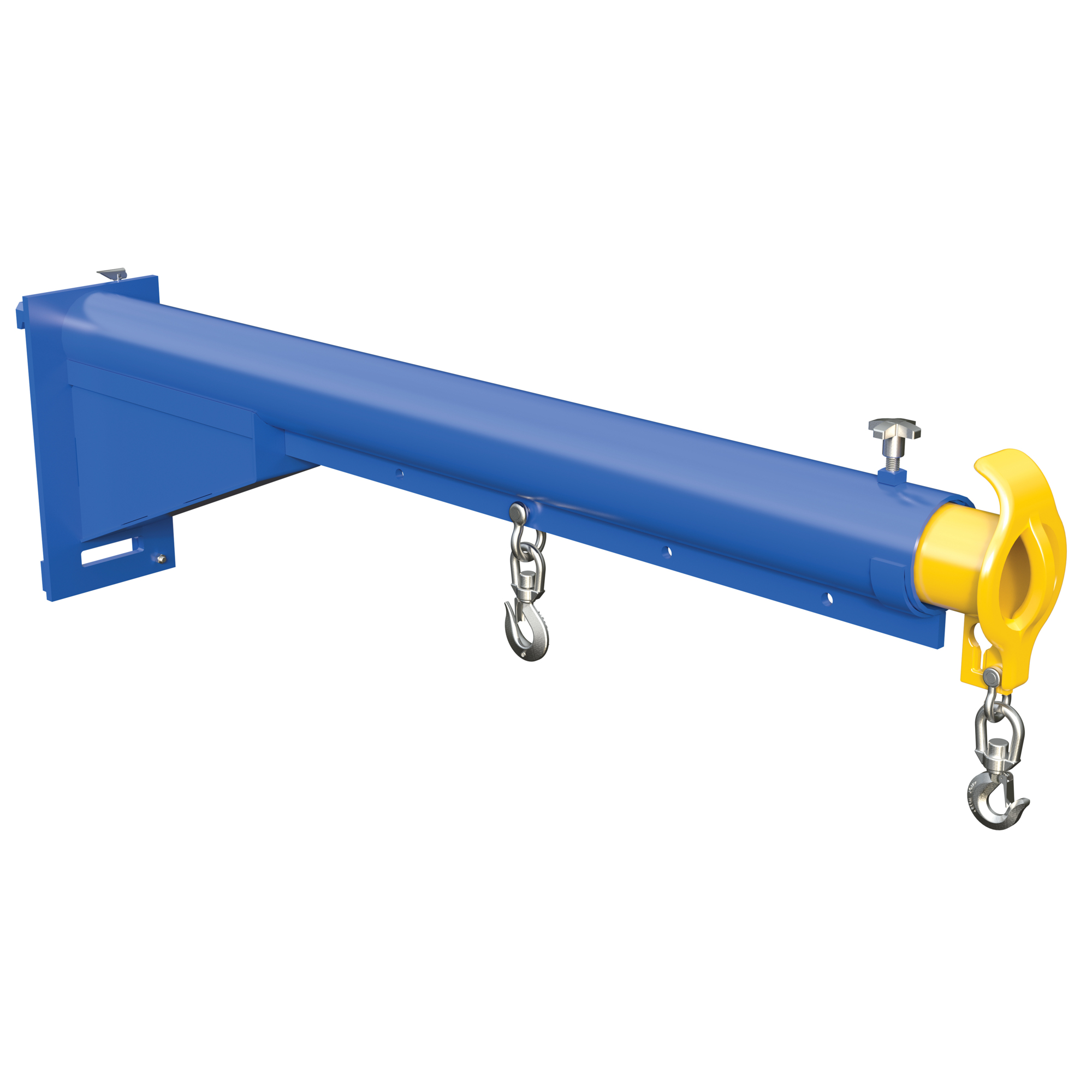 Vestil Steel Carriage Mount Lift Master Boom — Class III, 6,000 Lb. Capacity, Blue and Yellow, Model# LM-CM3-EBT-6